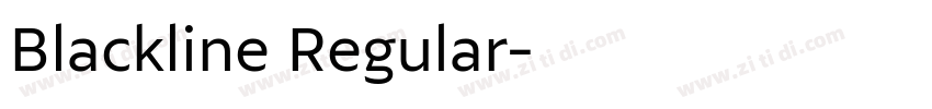 Blackline Regular字体转换